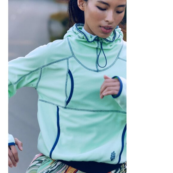 new Free People On The Run Lightweight Pullover  2512 4S1 - Picture 3 of 6